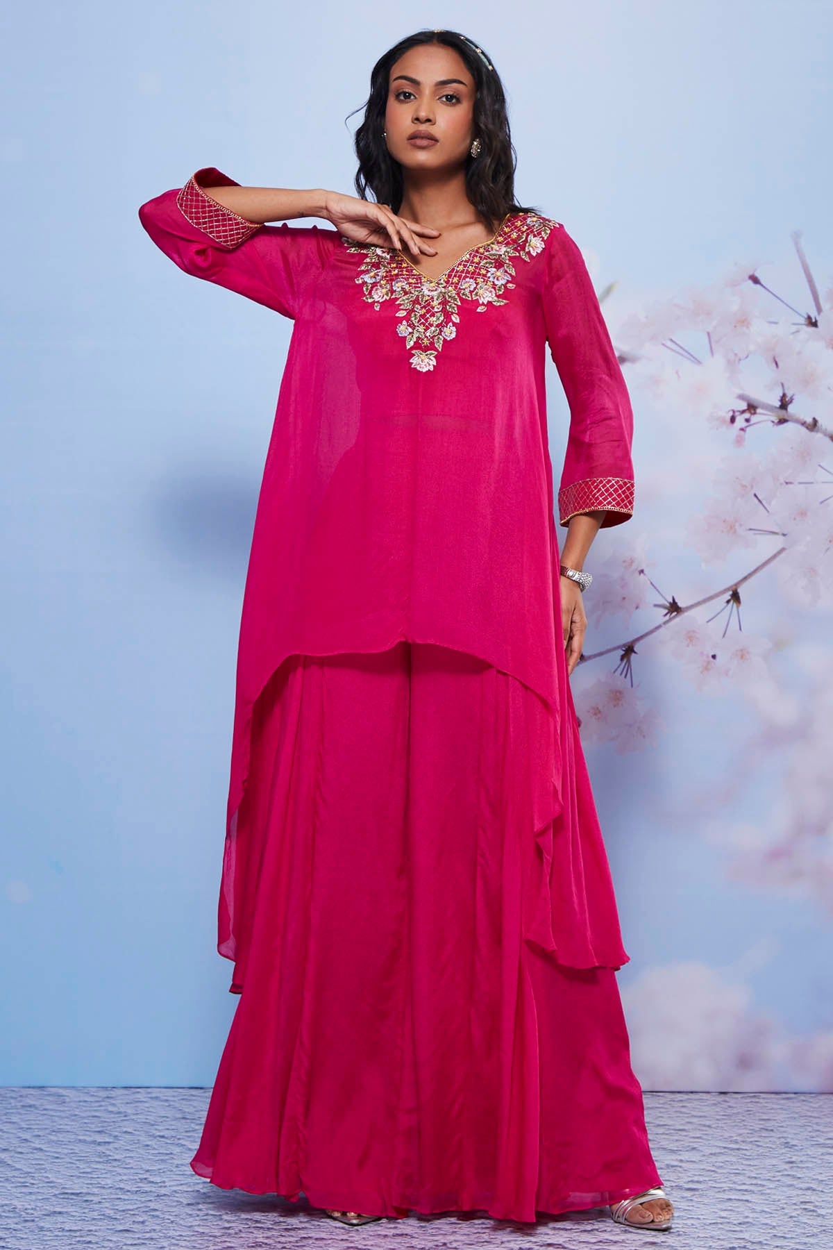 Buy Rani Asymmetrical Kurta Set Online